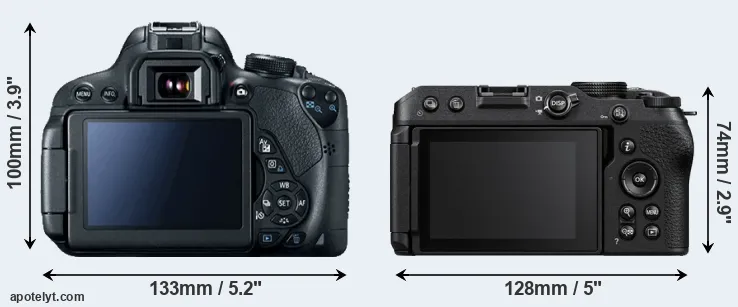 Comparison T5i or Z30 rear