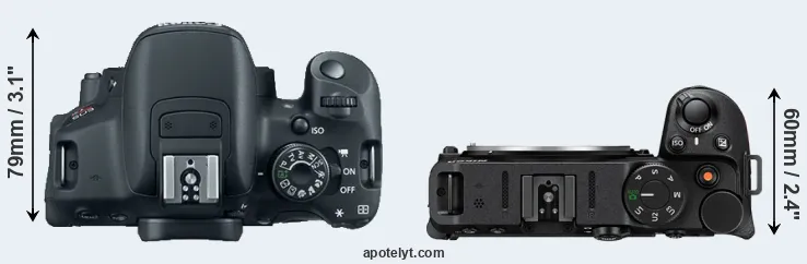 Compare T5i versus Z30 top