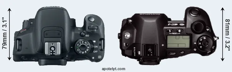 Compare T5i versus E-1 top