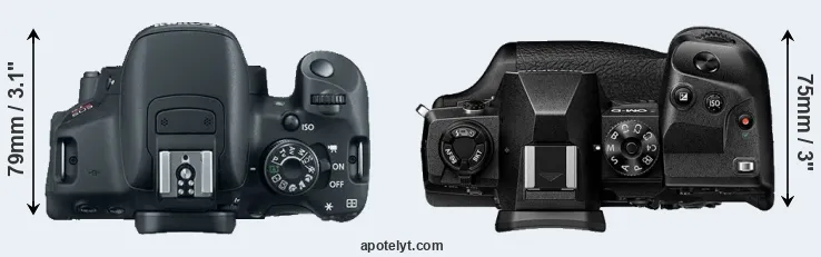 Compare T5i versus E-M1X top