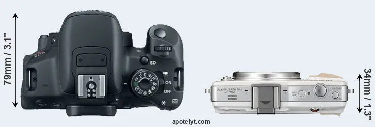 Compare T5i versus E-PM2 top