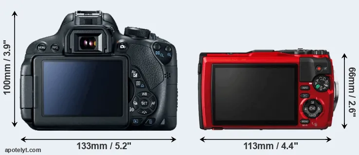 Comparison T5i or TG-5 rear