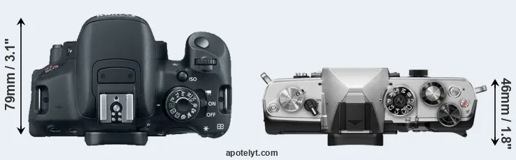 Compare T5i versus OM-3 top