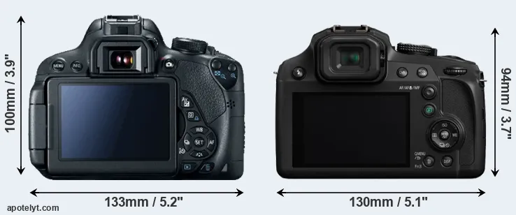 Comparison T5i or FZ82 rear