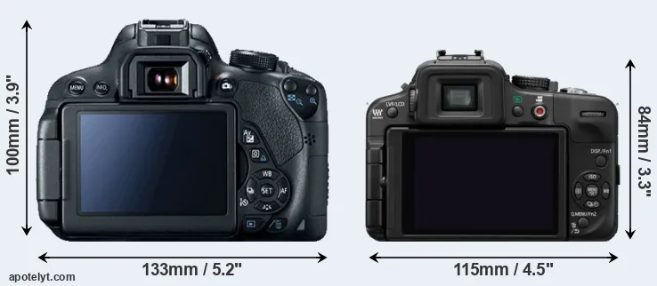 Comparison T5i or G3 rear