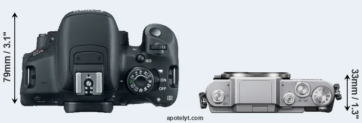 Compare T5i versus GF7 top