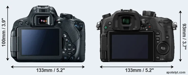 Comparison T5i or GH4 rear