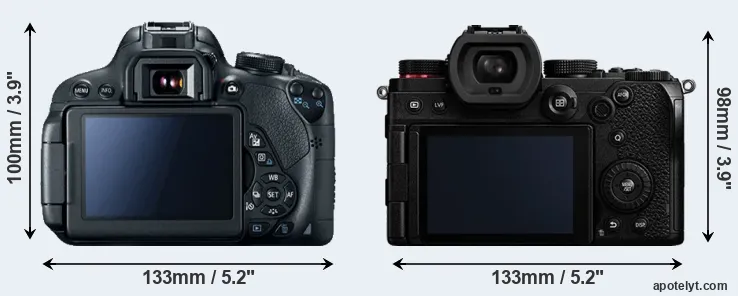 Comparison T5i or S5 rear