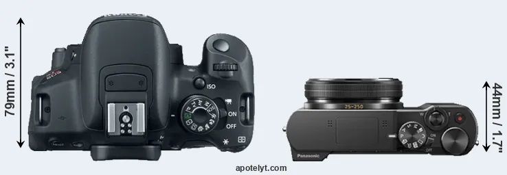 Compare T5i versus ZS100 top