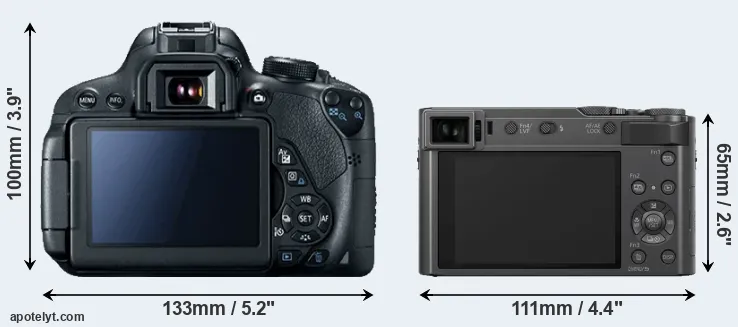 Comparison T5i or ZS200 rear