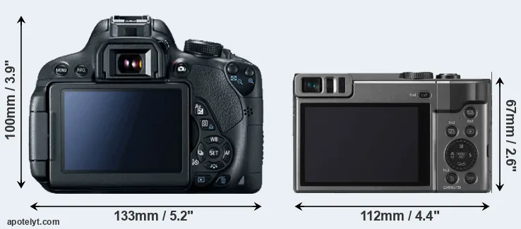 Comparison T5i or ZS70 rear