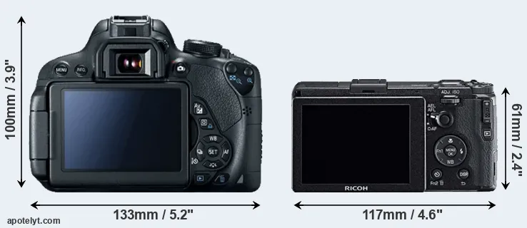 Comparison T5i or GR rear