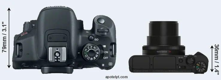 Compare T5i versus HX90V top