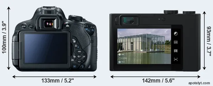 Comparison T5i or ZX1 rear