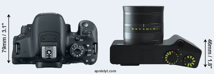 Compare T5i versus ZX1 top