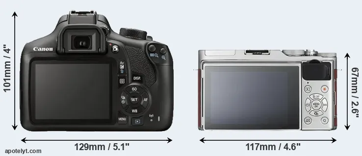 Comparison T6 or X-A3 rear
