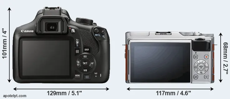 Comparison T6 or X-A5 rear