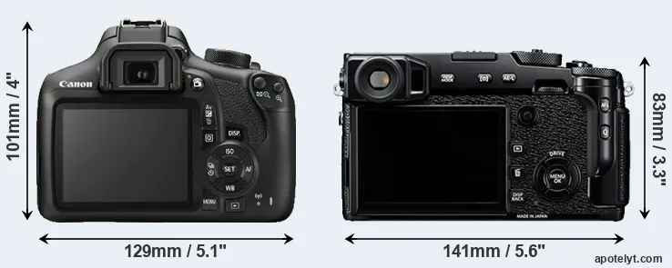 Comparison T6 or X-Pro2 rear