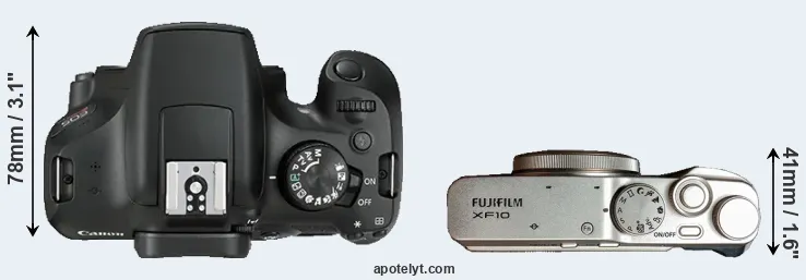 Compare T6 versus XF10 top