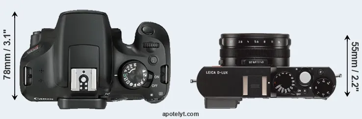 Compare T6 versus D-LUX Typ 109 top