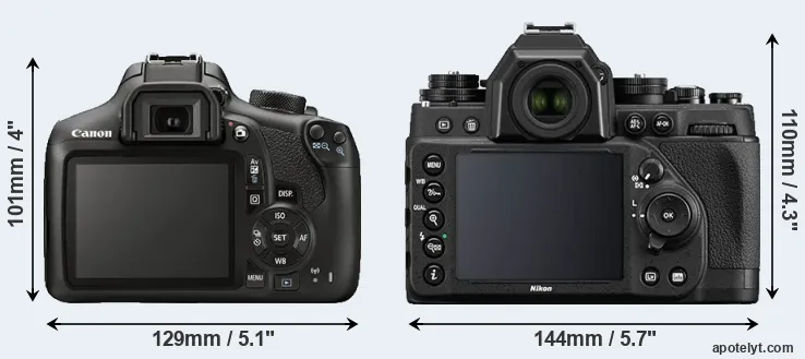 Comparison T6 or Df rear