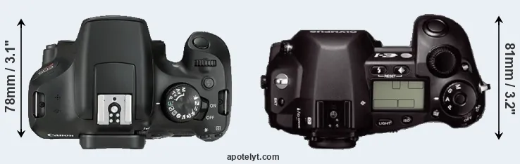 Compare T6 versus E-1 top