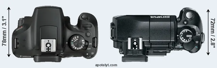 Compare T6 versus E-330 top