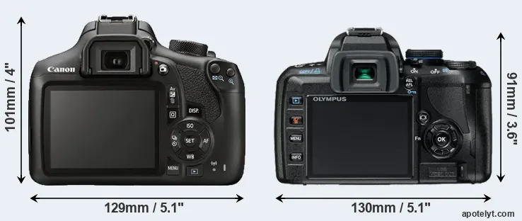 Comparison T6 or E-420 rear