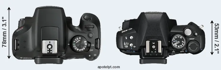Compare T6 versus E-450 top