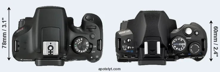 Compare T6 versus E-620 top