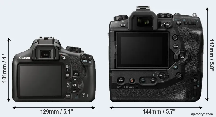 Comparison T6 or E-M1X rear
