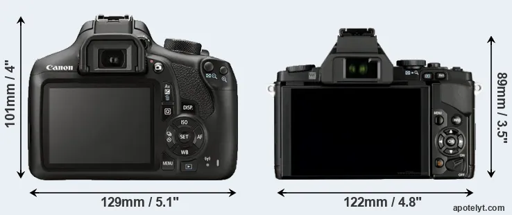 Comparison T6 or E-M5 rear
