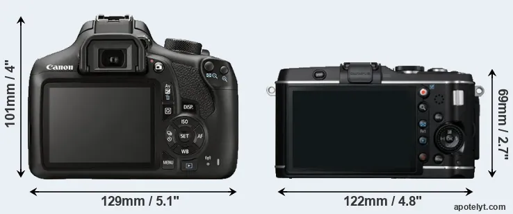 Comparison T6 or E-P3 rear