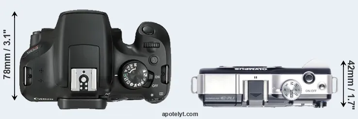 Compare T6 versus E-PL1 top