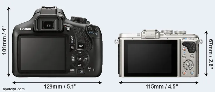 Comparison T6 or E-PL8 rear