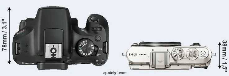 Compare T6 versus E-PL8 top