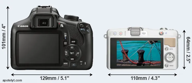 Comparison T6 or E-PM2 rear