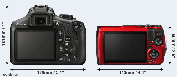 Comparison T6 or TG-5 rear