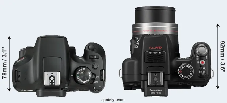 Compare T6 versus FZ100 top