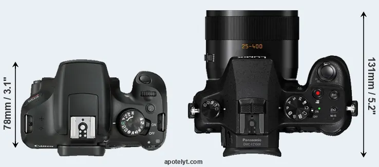 Compare T6 versus FZ1000 top