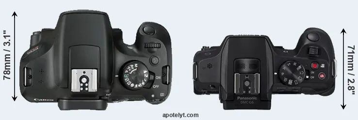 Compare T6 versus G6 top