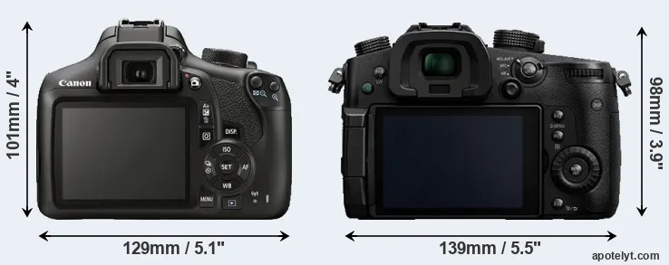 Comparison T6 or GH5 rear