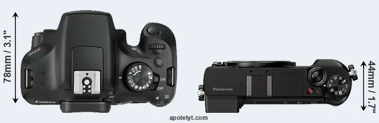Compare T6 versus GX85 top