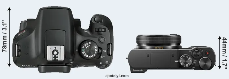 Compare T6 versus ZS100 top