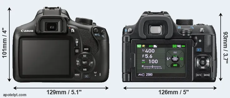 Comparison T6 or K-70 rear
