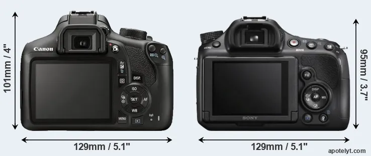 Comparison T6 or A58 rear
