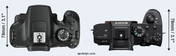 Compare T6 versus A7R IV top