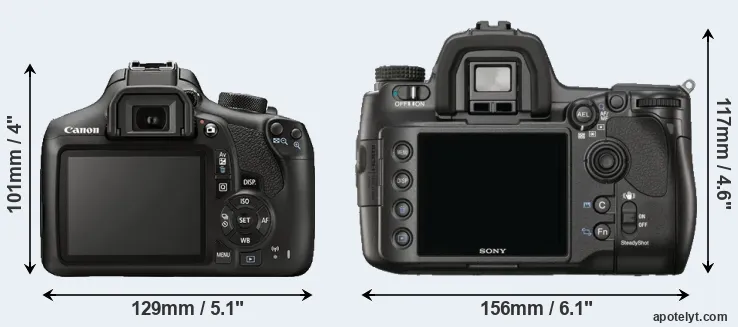 Comparison T6 or A900 rear
