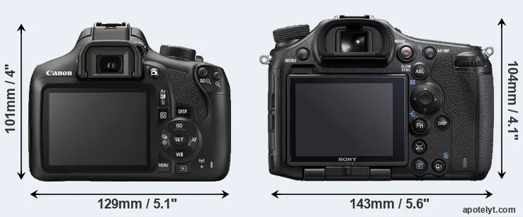 Comparison T6 or A99 II rear