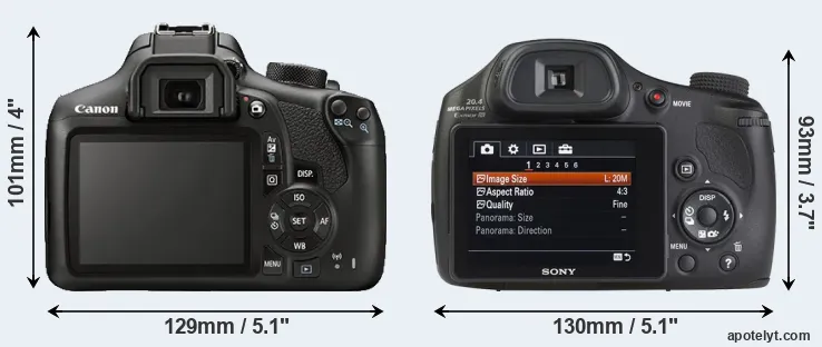 Comparison T6 or HX350 rear